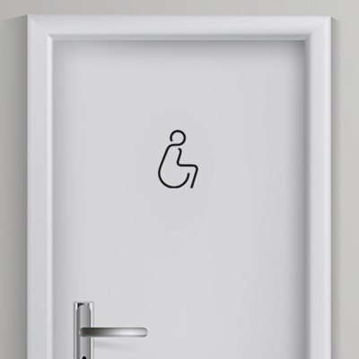 Toilet sticker Minder valide 3