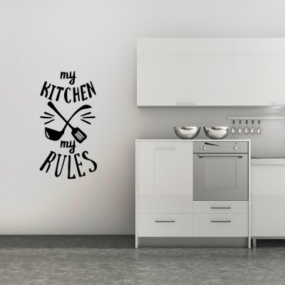 Muursticker My Kitchen, My rules