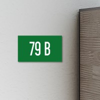 Huisnummerbordje Groen | 8x4 cm