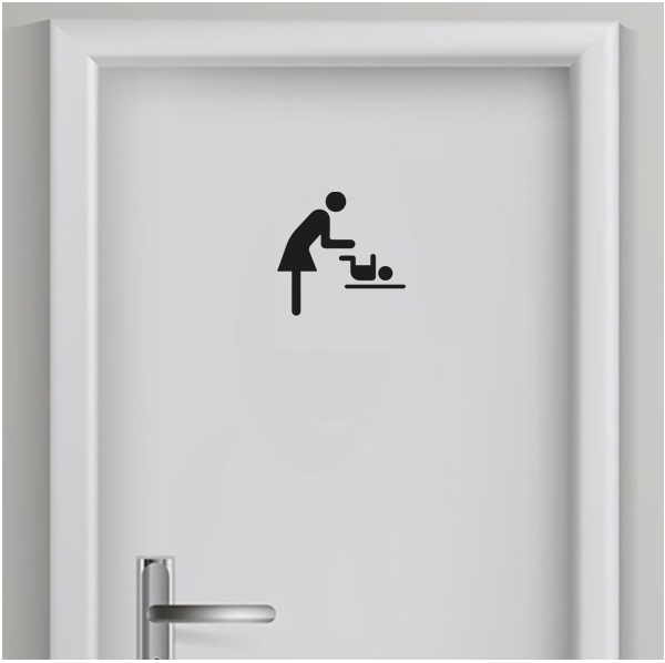 Toilet sticker Verschoning baby 4