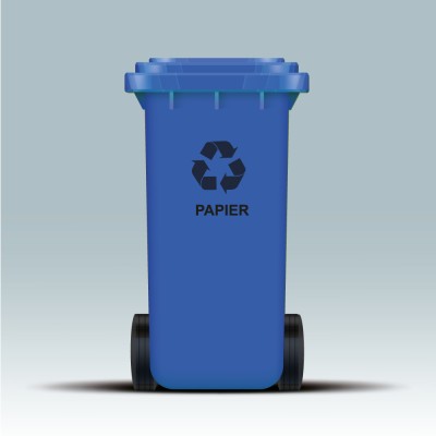 Klikosticker "Papier" | Formaat 30 cm hoog