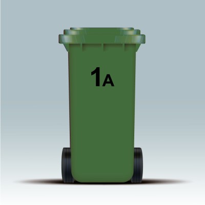 Klikosticker huisnummer | 10 cm hoog