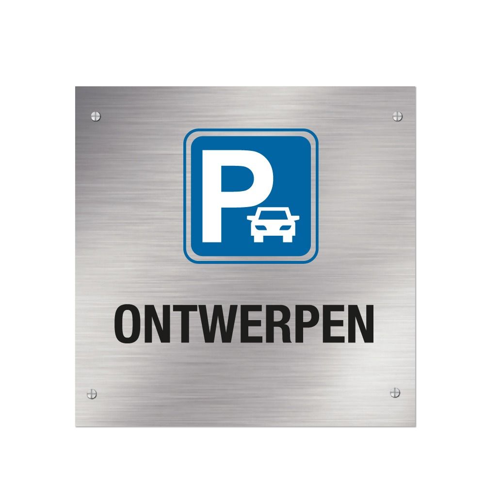 Niet parkeren bordje