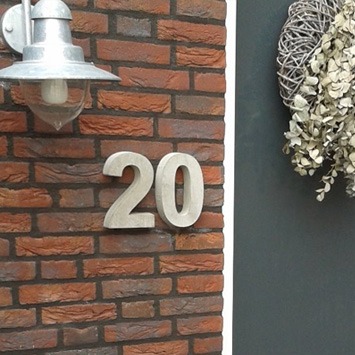 Huisnummers Beton 3D